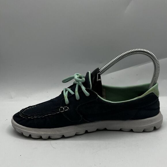 Skechers Shoes Womens 7 Navy On The Go Slip On Casual Walking Athleisure - Picture 5 of 12